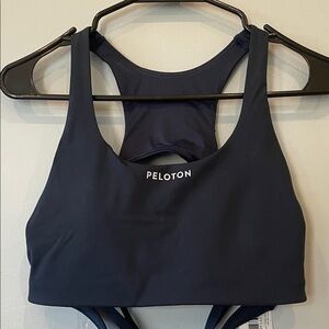 Lululemon Peloton navy blue  Racerback Sports Bra with Minimal Logo new